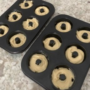 Making gluten-free Healthier Glazed Donuts