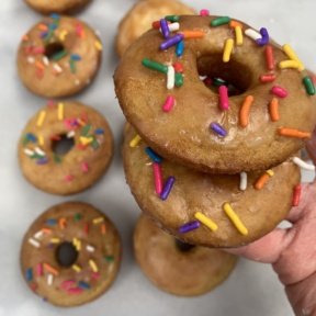 Gluten-free dairy-free Healthier Glazed Donuts