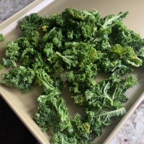 Making gluten-free Kale Chips