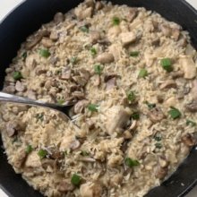 Delicious Mushroom Chicken Risotto