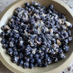 Blueberry filling for blueberry crumble