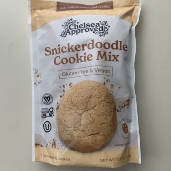 Gluten-free vegan snickerdoodle cookie mix by Chelsea Approved