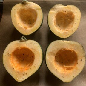 This is how I cut acorn squash