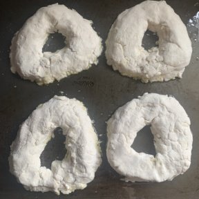 Making dough for Gluten Free Bagels
