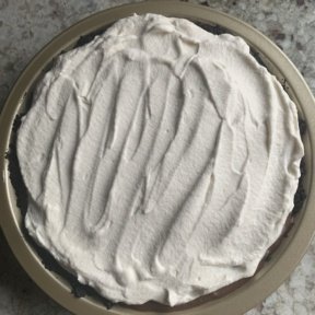 Added whipped topping to gluten free Chocolate Cream Pie