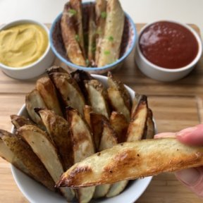 Ready to eat gluten free Oven Baked Potato Wedges