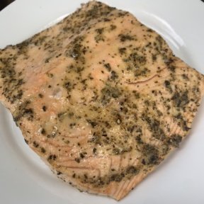 Love this gluten free, dairy free Baked Salmon with Lemon and Herbs