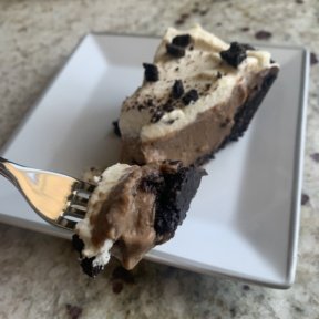 The best bite of gluten free Chocolate Cream Pie