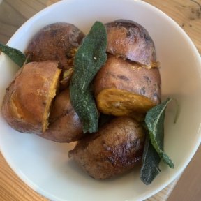 Gluten-free sweet potatoes from Wildacre Rotisserie