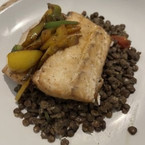 Gluten-free grilled mahi mahi from Blue Sail