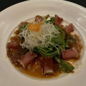 Gluten-free tuna sashimi salad from Nobu