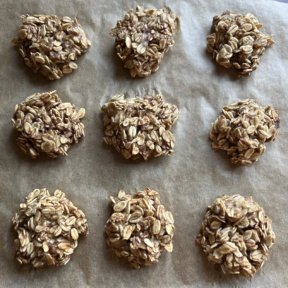 Guten-free dairy-free Healthy Banana Oat Cookies