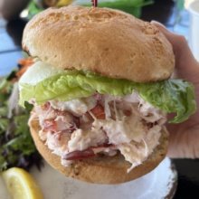 Gluten-free lobster roll from Lookout Tavern