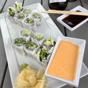Gluten-free sushi from The Seafood Shanty in Edgartown