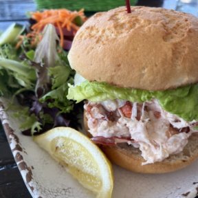 Gluten-free lobster roll from Lookout Tavern in Oak Bluffs