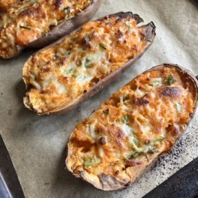 Ready to eat Twice Baked Sweet Potatoes