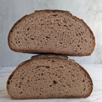 Gluten-free brown boule bread from Dishon Bakery