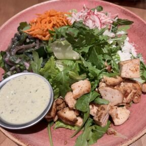 Gluten-free chicken salad from Tortazo