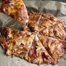 Delicious gluten-free Chicken Crust Pizza