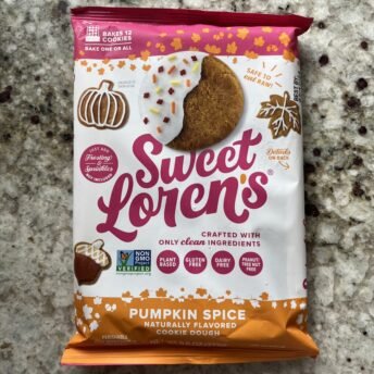 Gluten-free vegan pumpkin spice cookie dough by Sweet Loren's