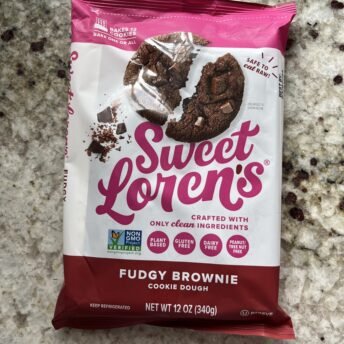 Gluten-free vegan fudgy brownie cookie dough by Sweet Loren's