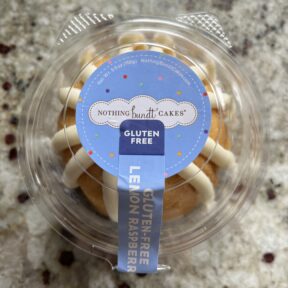Gluten-free lemon raspberry bundlet from Nothing Bundt Cakes