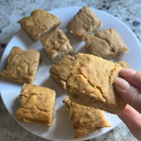 Plate of gluten-free Carrot Banana Cake