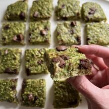 Ready to eat gluten-free dairy-free Spinach Blondies