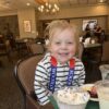 Chloe loving Woodloch Resort!